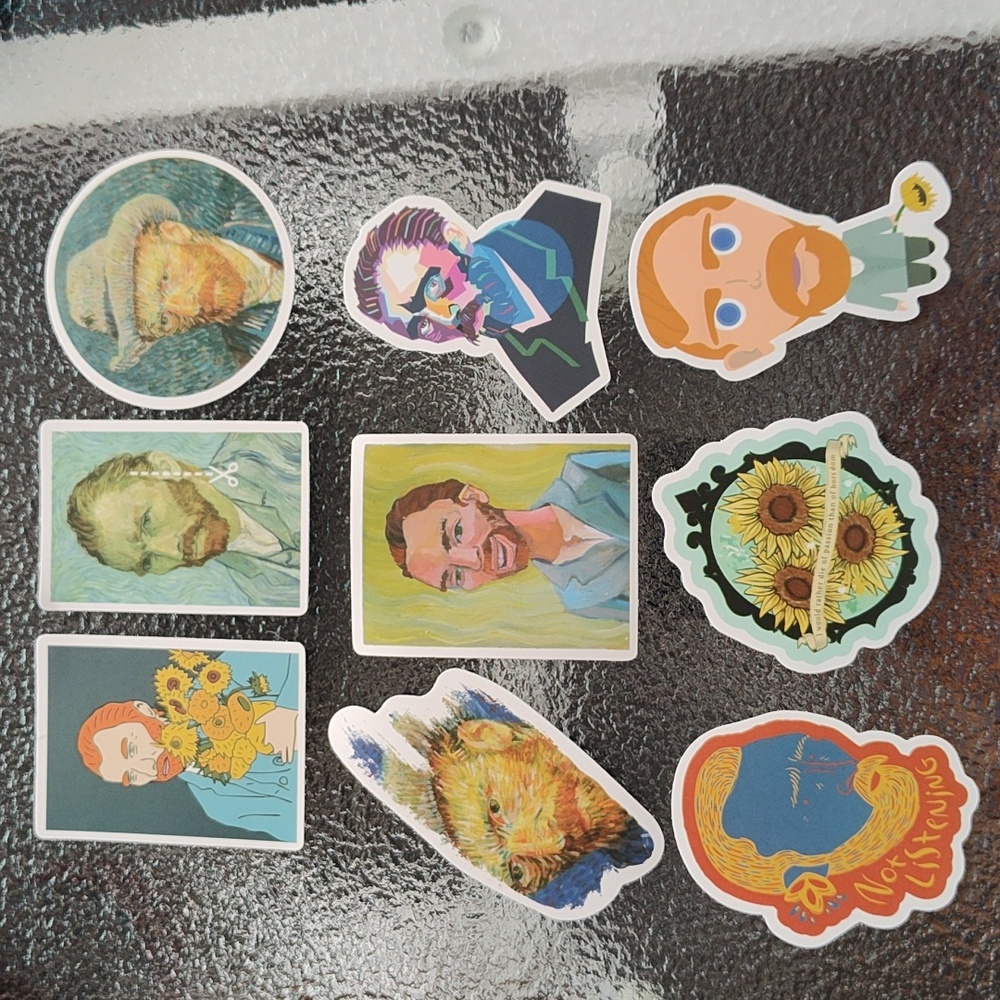 Stickers - Vincent Van Gogh Pack - Bag #27 - Set of 9 - NWOT